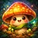 Colorful and whimsical animal avatar design with a friendly expression, ideal for profile pictures.